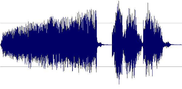 Picture of an audio waveform.